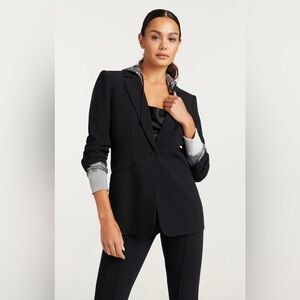 CINQ A SEPT Sequin Hooded Khloe Blazer